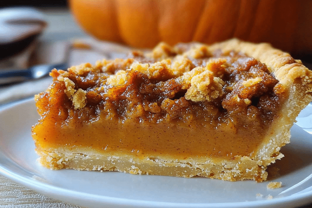 Apple Butter Pumpkin Pie