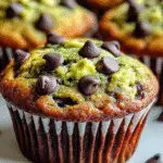 Avocado Chocolate Chip Muffins
