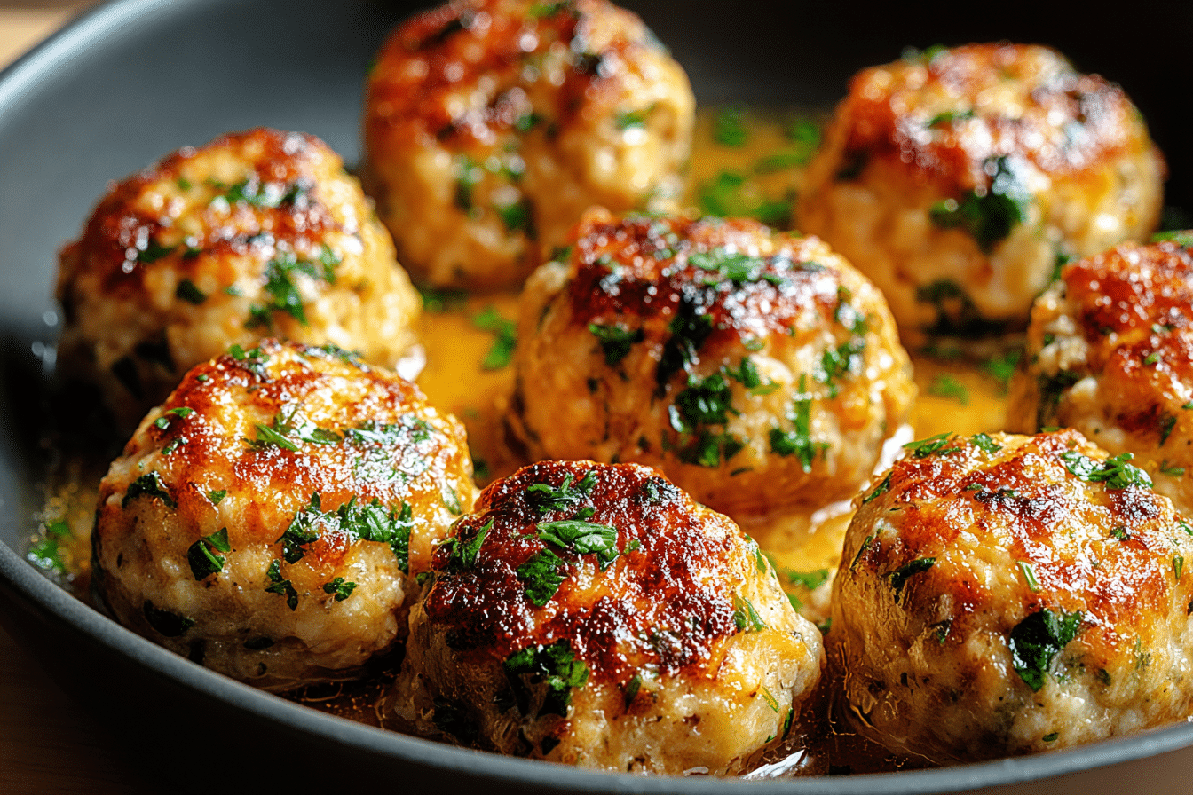 Baked Chicken Meatballs
