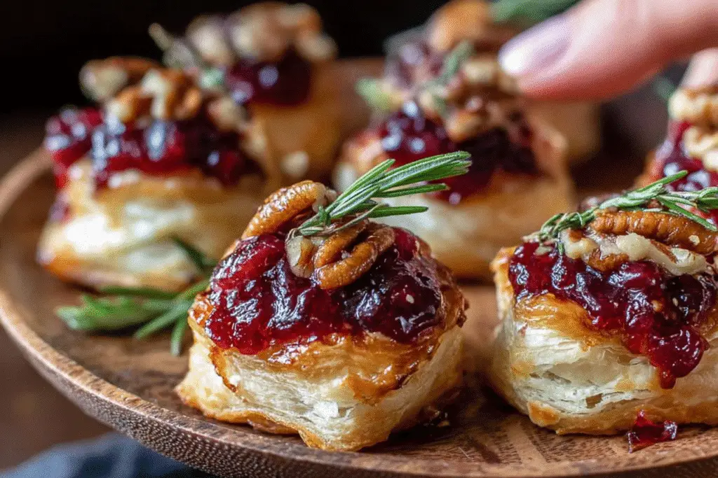 Baked Cranberry Brie Bites