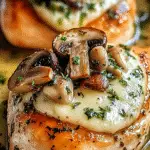 Baked Mushroom Stuffed Chicken Breast