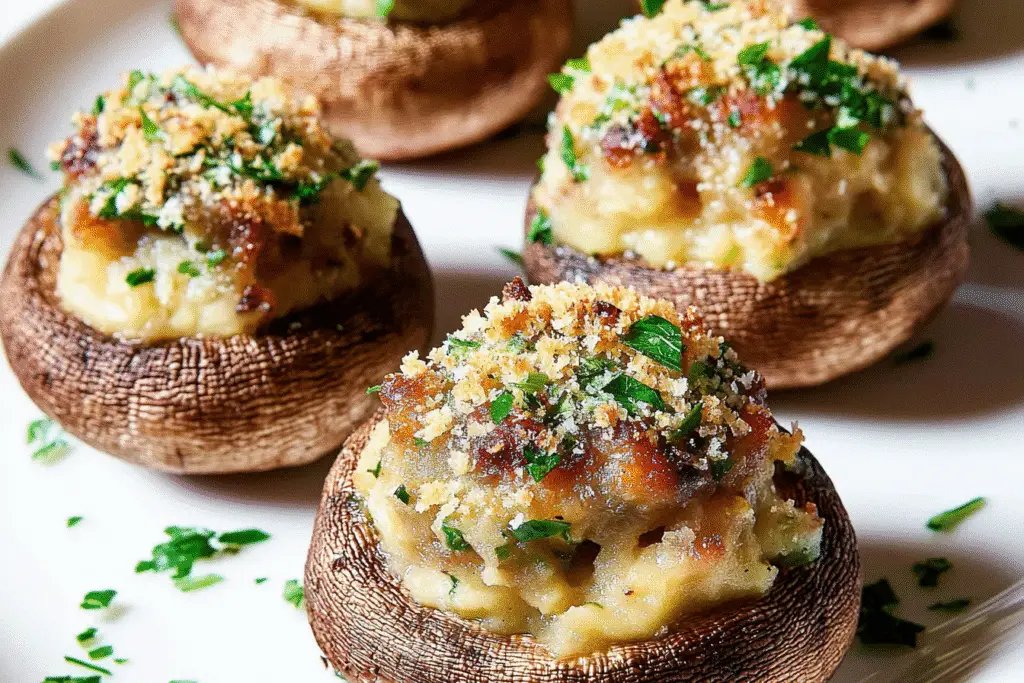 Best Christmas Stuffed Mushrooms