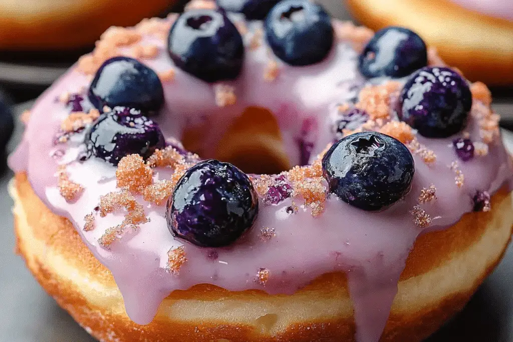 Blueberry Glazed Donut