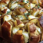 Brie Pull-Apart Bread with Pear and Caramelized Onions