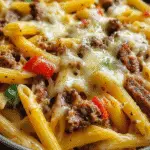 Budget-Friendly Philly Cheesesteak Pasta