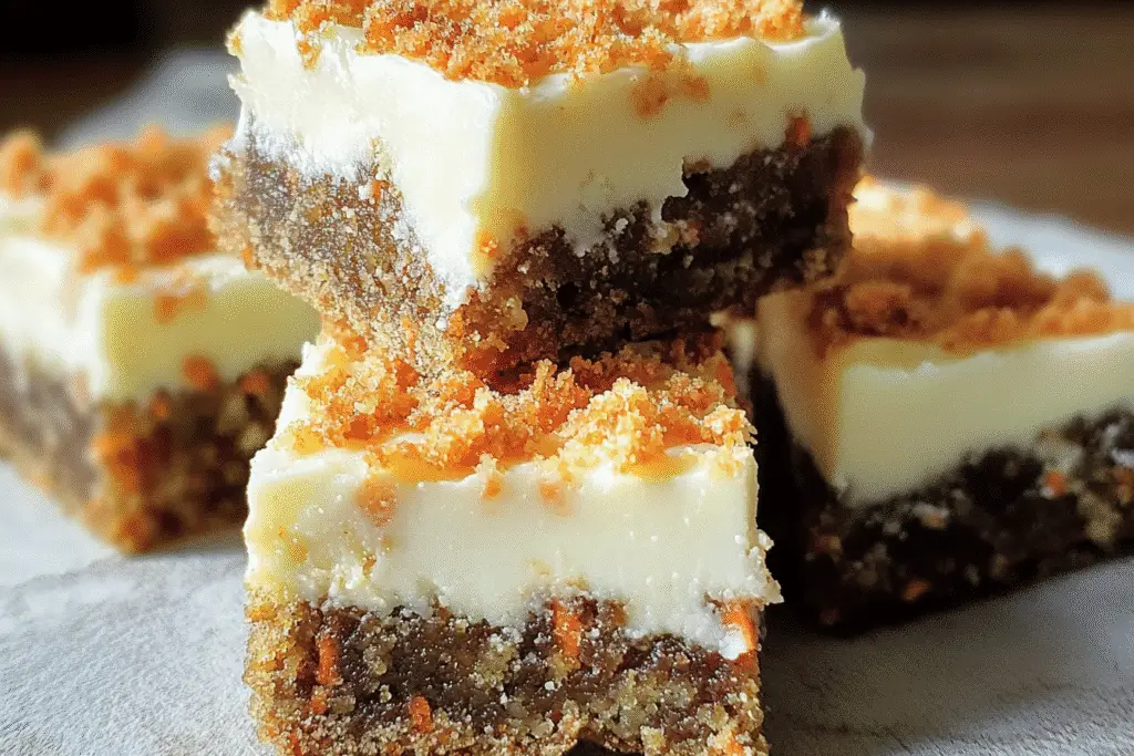 Carrot Cake Cream Cheese Bars