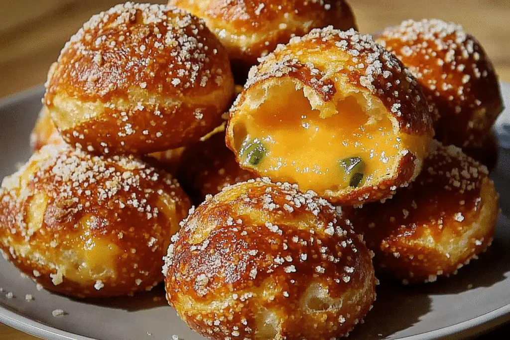 Cheddar Jalapeño Pretzel Bites