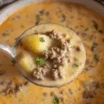 Cheesy Beef and Potato Soup