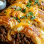 Cheesy Taco Braid Beef