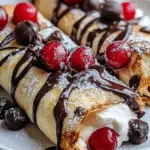 Cherry Chocolate Drizzle Wraps