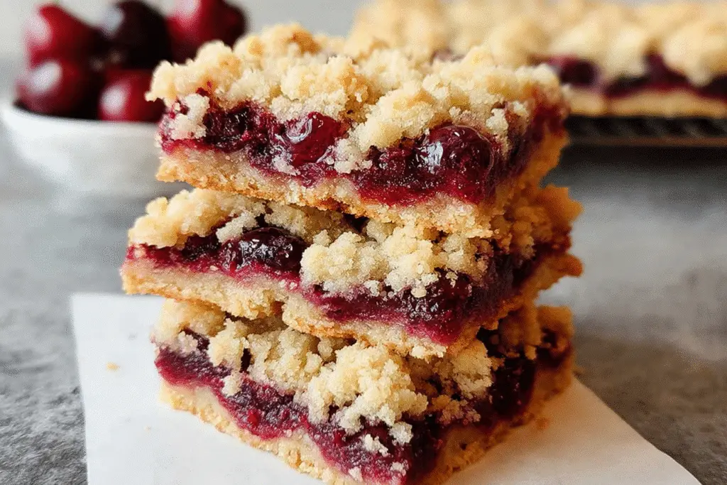 Cherry Crumb Bars