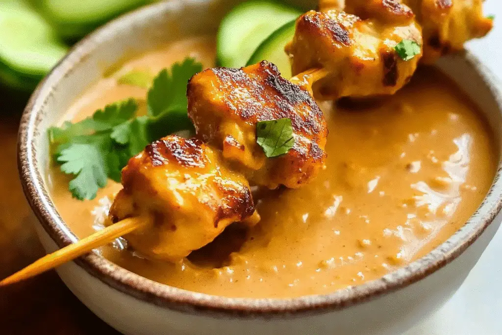 Chicken Satay with Thai Peanut Sauce