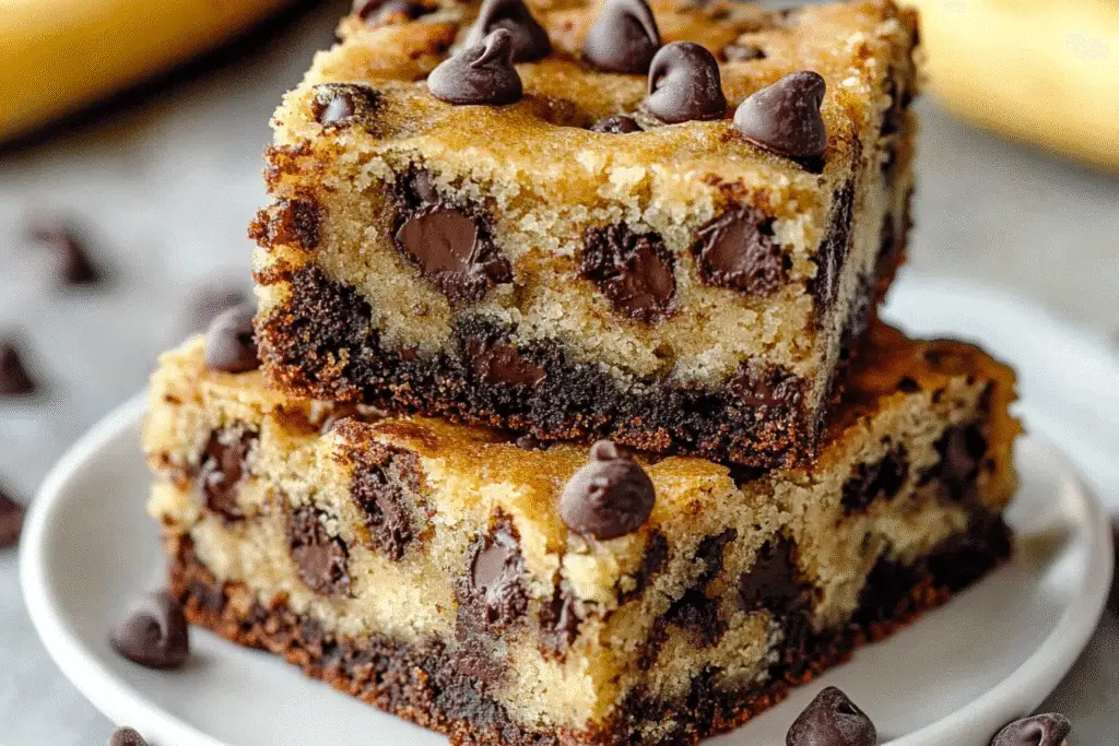 Chocolate Chip Banana Bars