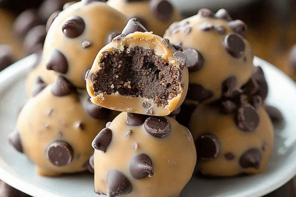 Chocolate Chip Cookie Dough Truffles