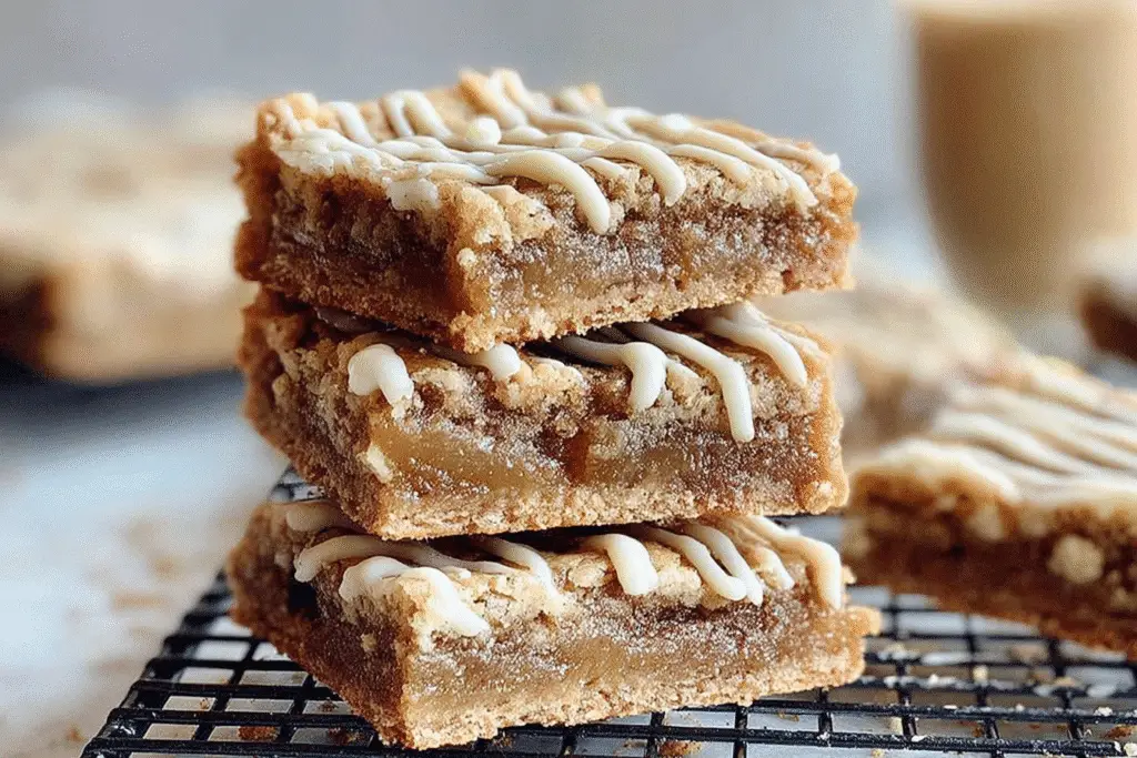 Cinnamon Roll Blondies