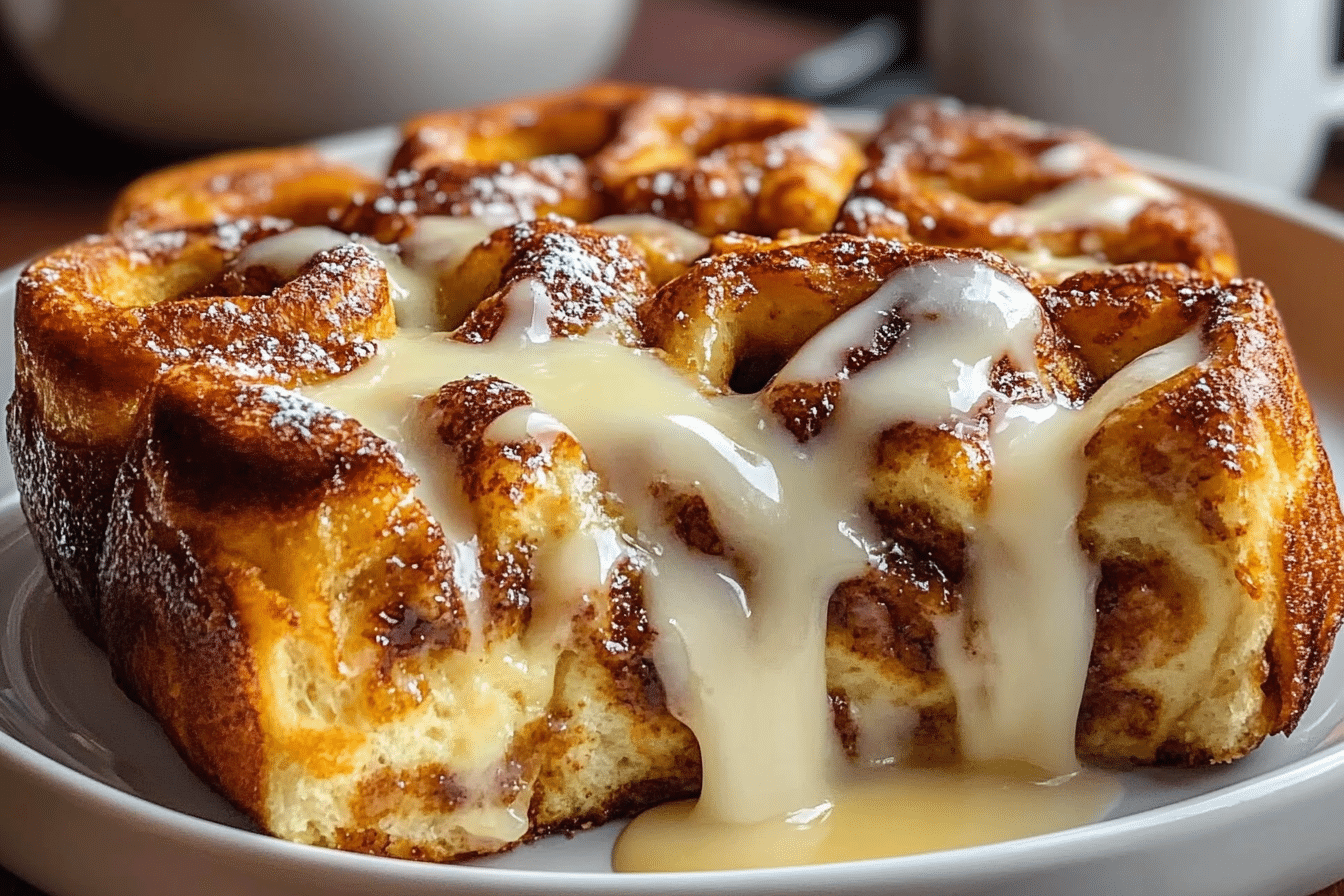 Cinnamon Roll French Toast Casserole