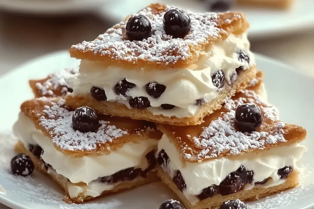 Classic Cannoli Squares