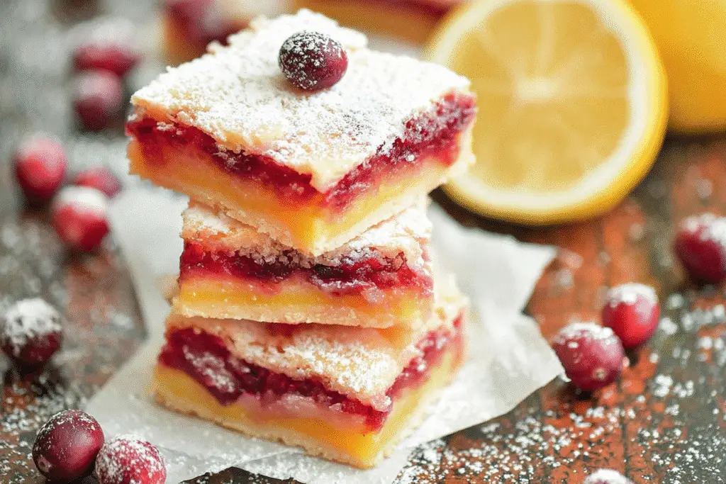 Cranberry Lemon Bars