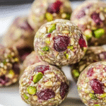 Cranberry Pistachio Protein Bites