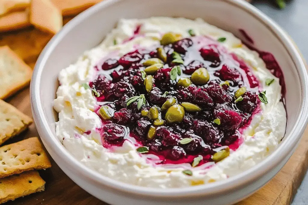Cranberry Whipped Feta Dip