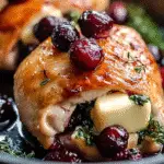 Cranberry and Brie Stuffed Chicken