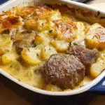 Creamy Beef Chop and Potato Casserole