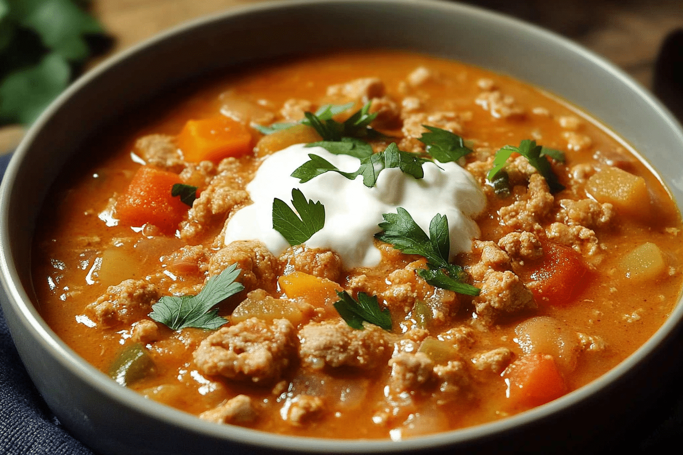 Creamy Turkey Pumpkin Chili