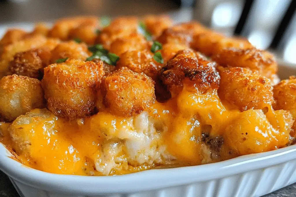 Crispy 30-Minute Tater Tot Casserole