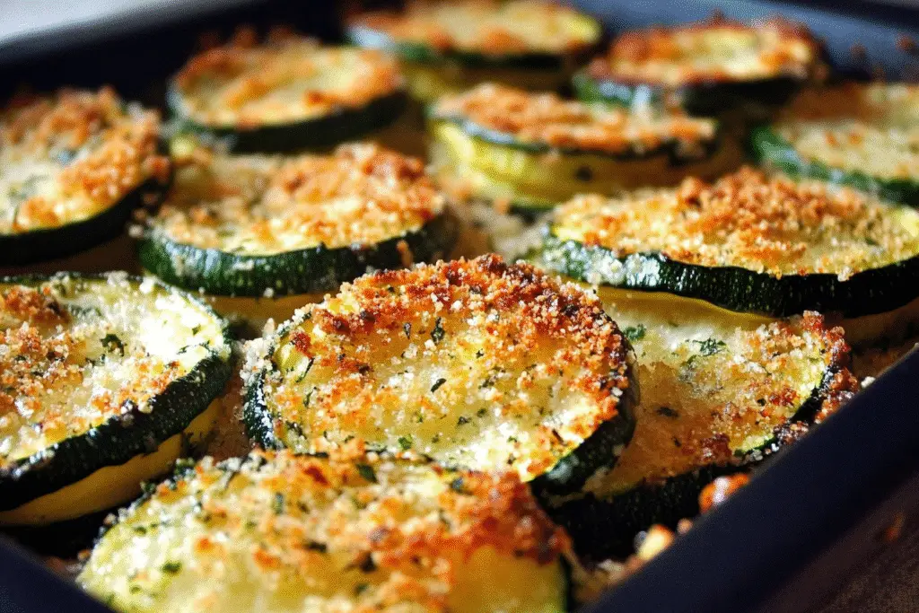 Crispy Baked Zucchini Crisp