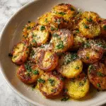 Crispy Garlic Skillet Potatoes