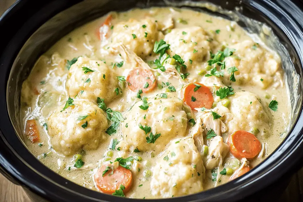 Crockpot Chicken and Dumplings