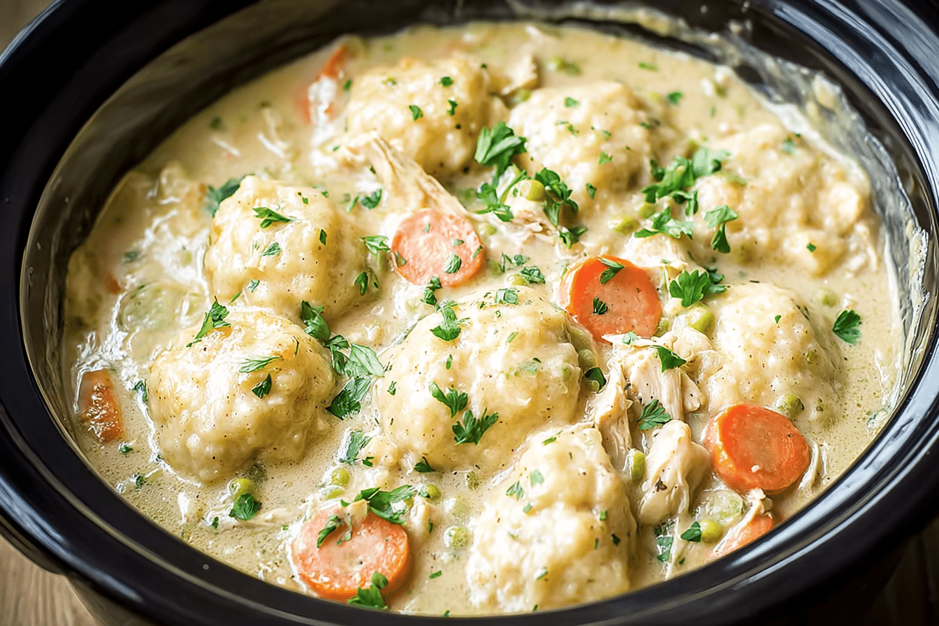 Crockpot Chicken and Dumplings