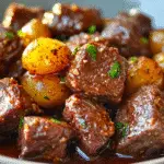 Crockpot Garlic Butter Beef Bites