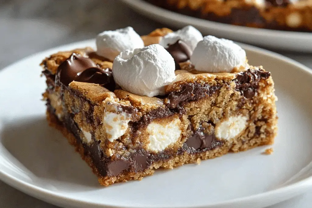 Decadent S’mores Cookie Bars