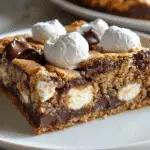 Decadent S’mores Cookie Bars