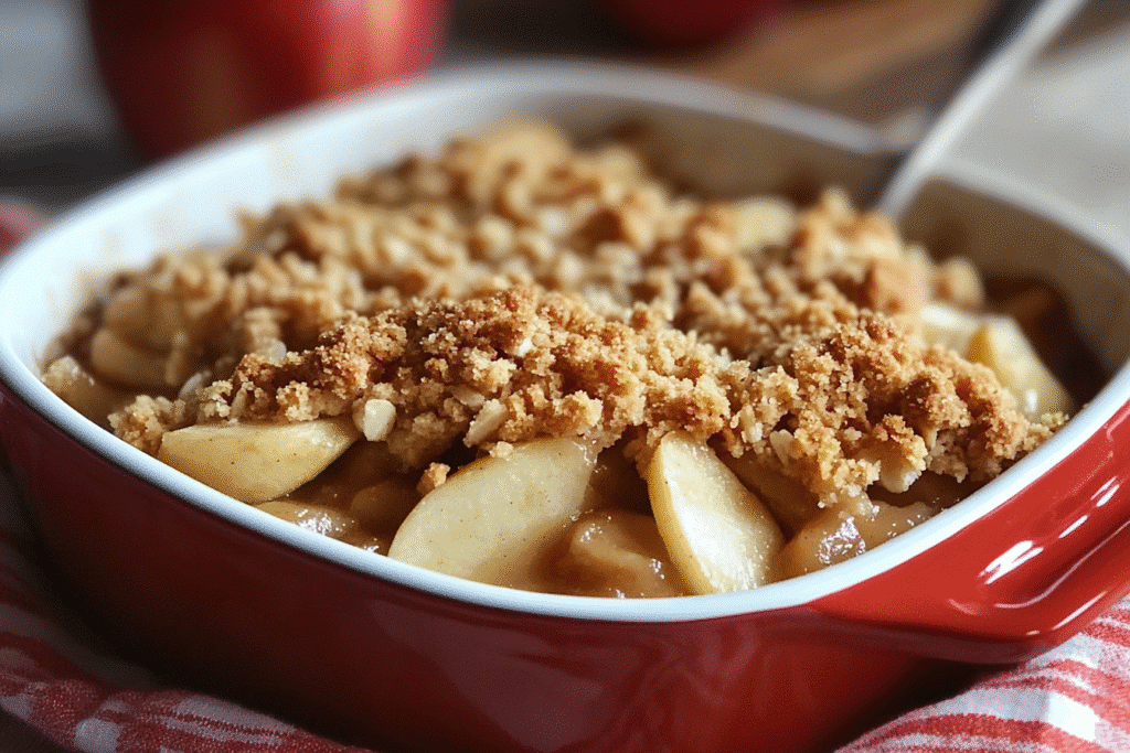 Delectable Maple Apple Crisp