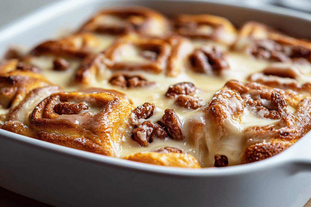 Easy Cinnamon Roll Casserole