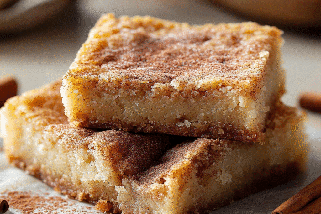 Easy Cinnamon Sugar Blondies