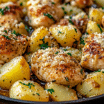 Easy Garlic Parmesan Chicken And Potatoes