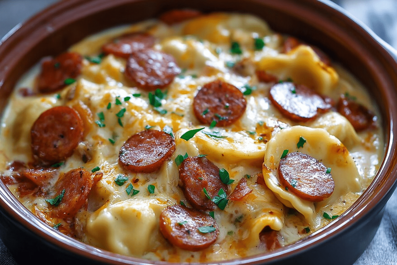 Easy Pierogi Sausage Casserole