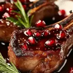 Fancy Pomegranate Lamb Chops