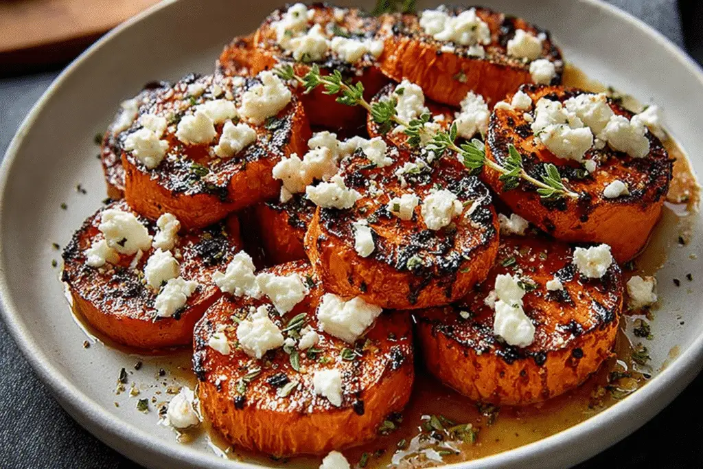 Gourmet Honey Feta Sweet Potato Rounds