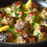 Greek Meatballs (Keftedes) in Lemony Broth