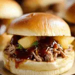 Hawaiian BBQ Pulled Beef Sliders