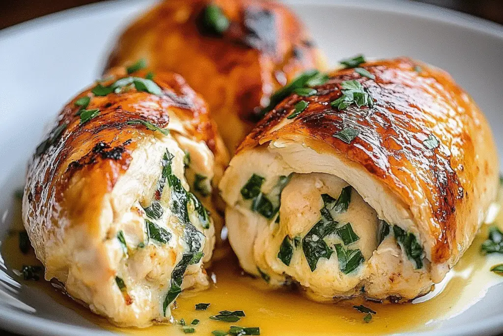 Homemade Ruth Chris Stuffed Chicken Copycat