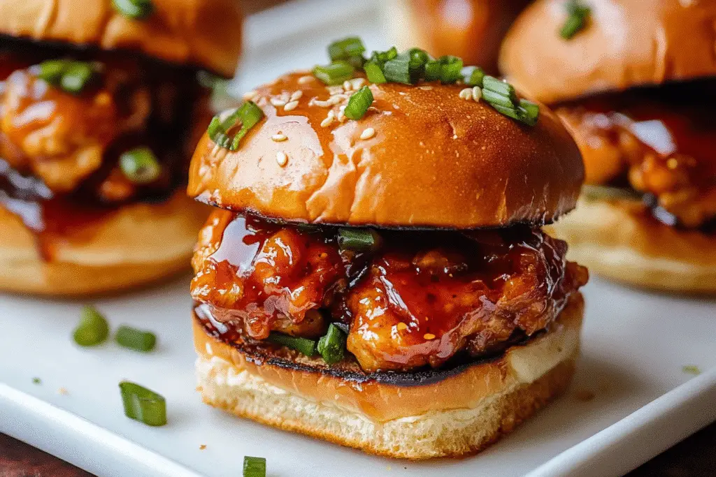Hot Honey Chicken Sliders