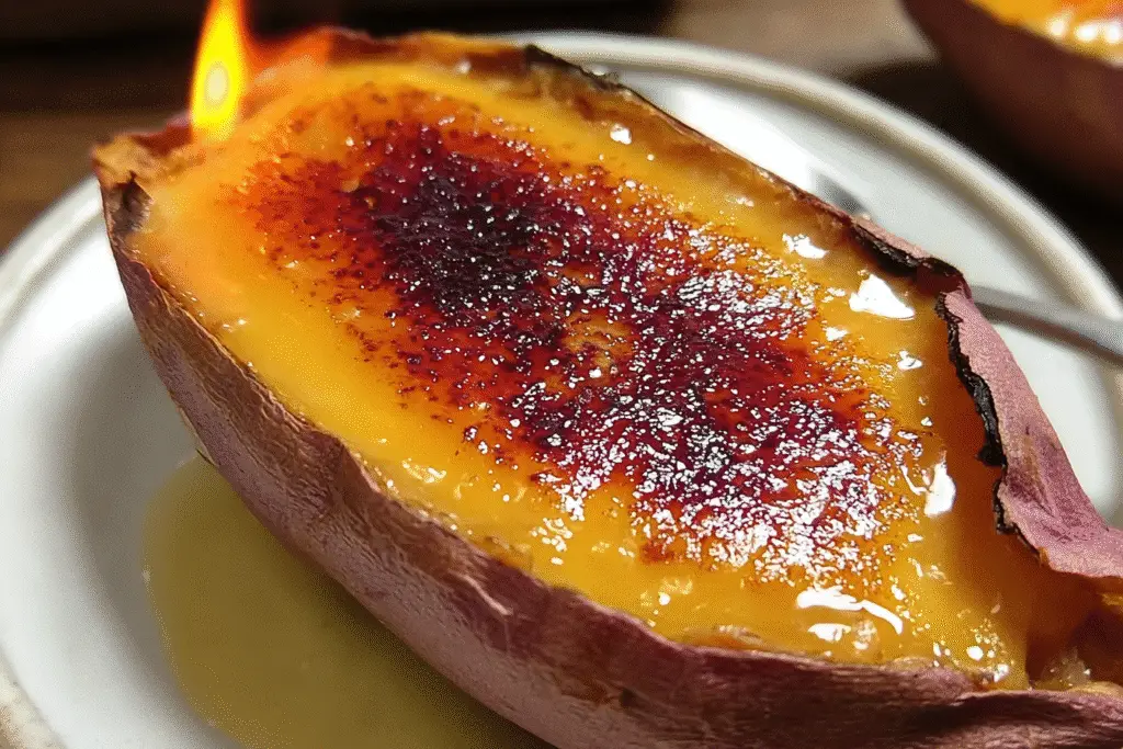Japanese Sweet Potato Crème Brûlée