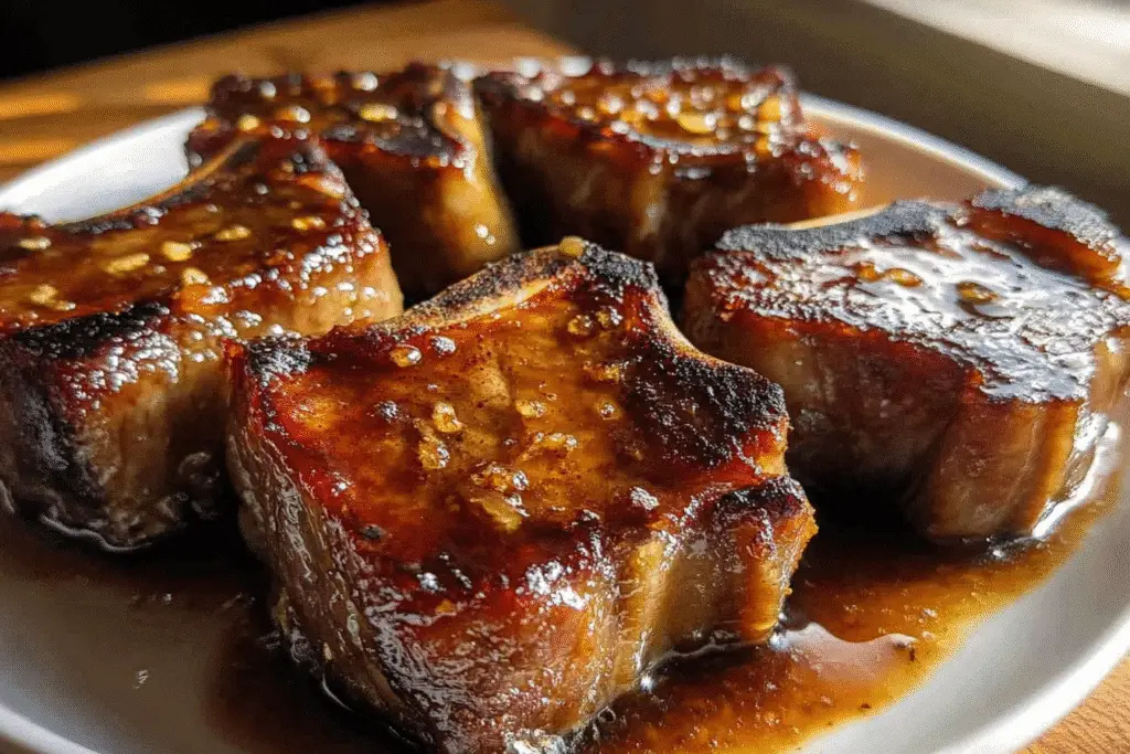 Juicy Brown Sugar Garlic Beef Chops