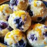Lemon Blueberry Cottage Cheese Protein Bites