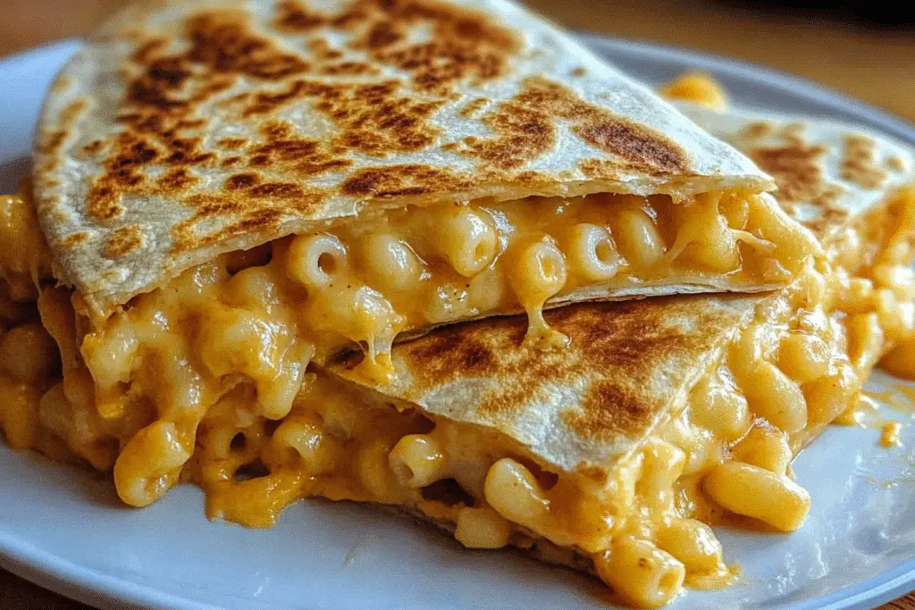 Mac and Cheese Quesadillas